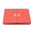 Luxury Eco Custom Made Red Festive Engagement Hard Paper Collapsible Flat Pack Folding Jewelry Gift Box Packaging